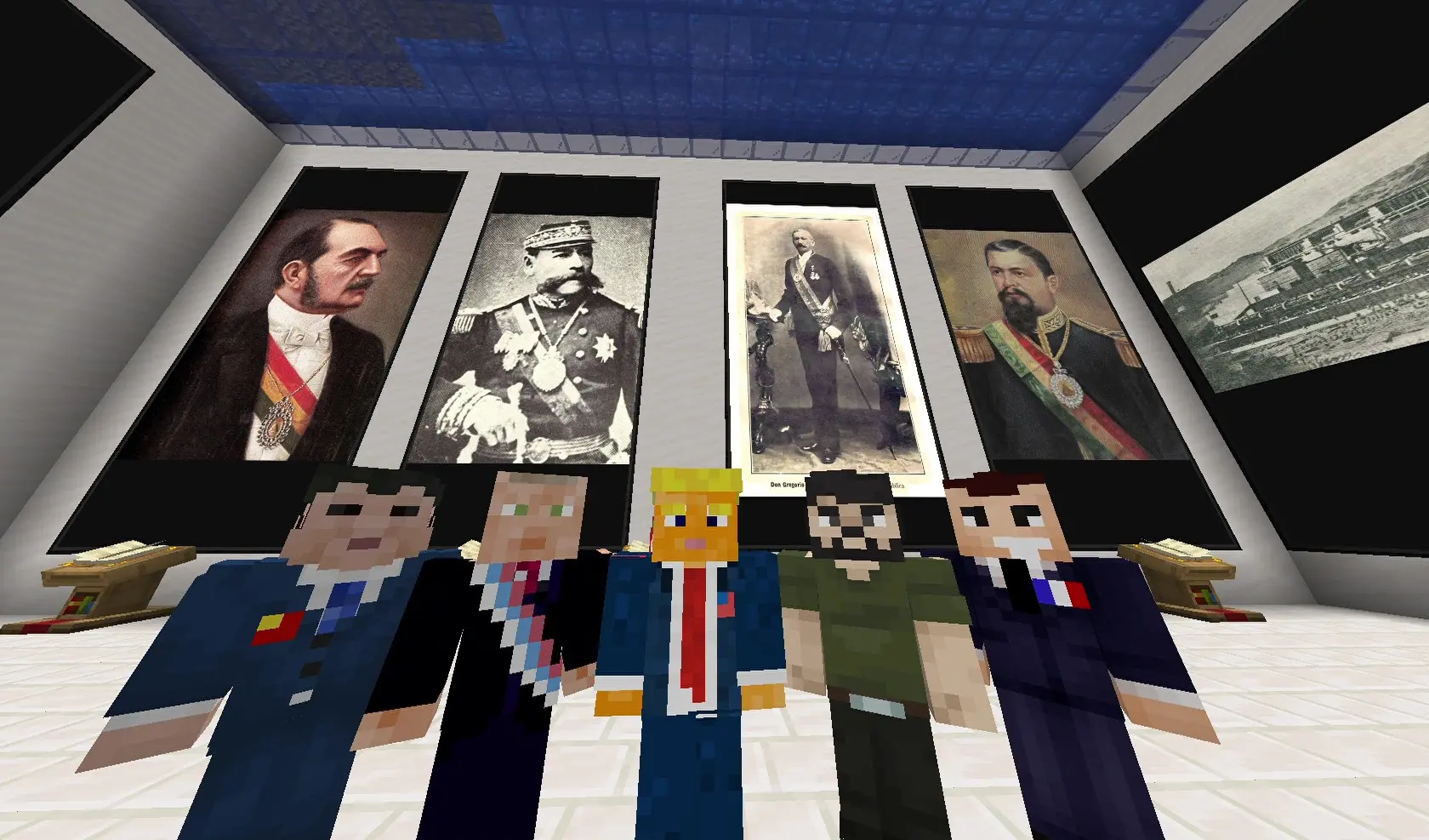 Plaza 24 de septiembre en Minecraft