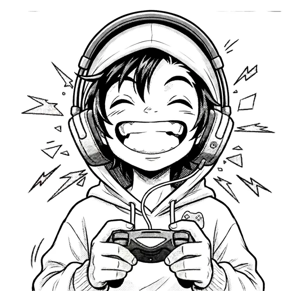 gamer de sombrero blanco